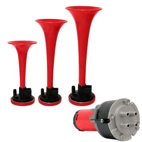 Buzina 3 Cornetas Automotiva Elétropneumatica 12v - Vto Menor preço em Buzina 3 Cornetas Automotiva Elétropneumatica 12v - Vto