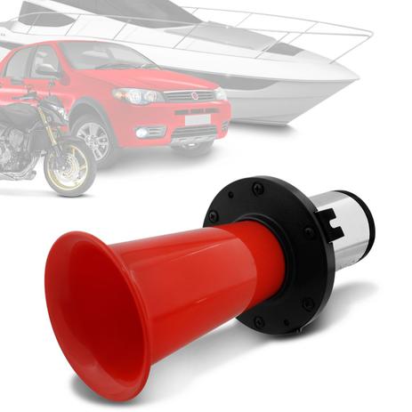 Buzina Automotiva Eletropneumática Modelo Uga Uga Com Compressor Corneta Vermelha Universal 12V - Vetor Menor preço em Buzina Automotiva Eletropneumática Modelo Uga Uga Com Compressor Corneta Vermelha Universal 12V - Vetor