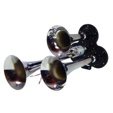 Buzina Automotiva Gauss 3 Cornetas Eletropneumática 12V - GB 1013 Menor preço em Buzina Automotiva Gauss 3 Cornetas Eletropneumática 12V - GB 1013