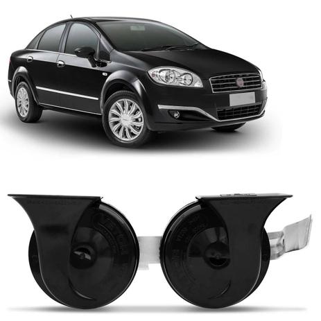 Buzina Eletrônica Automotiva Fiat Linea 2009 a 2016 12V Modelo Caracol - Vetor Menor preço em Buzina Eletrônica Automotiva Fiat Linea 2009 a 2016 12V Modelo Caracol - Vetor