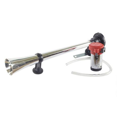 Buzina Vetor Vt301c C/ 1 Corneta Cromada 47cm Compressor 12v - Vto Menor preço em Buzina Vetor Vt301c C/ 1 Corneta Cromada 47cm Compressor 12v - Vto