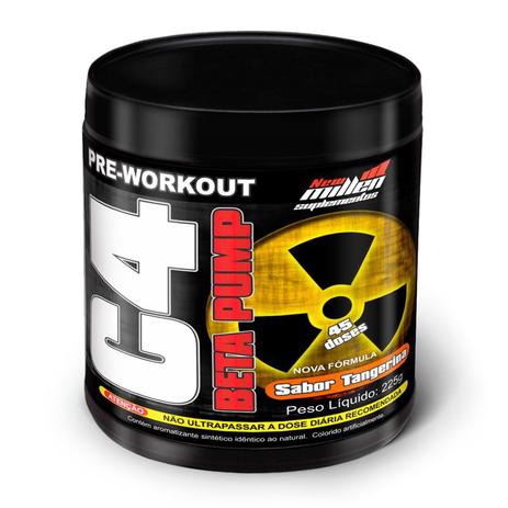 C4 Beta Pump 225g Pré-Treino - New Millen Menor preço em C4 Beta Pump 225g Pré-Treino - New Millen