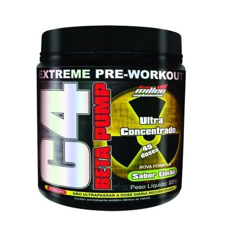 C4 Beta Pump Extreme Pre-Workout - 225G Limão - New Millen Menor preço em C4 Beta Pump Extreme Pre-Workout - 225G Limão - New Millen