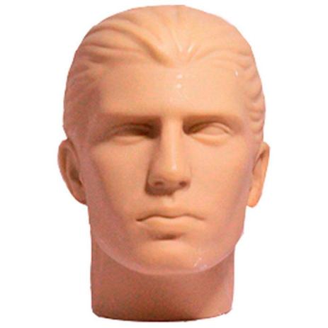 Cabeça Manequim Expositor Masculino sem Maquiagem em PVC E-01 MCS Zoke Menor preço em Cabeça Manequim Expositor Masculino sem Maquiagem em PVC E-01 MCS Zoke