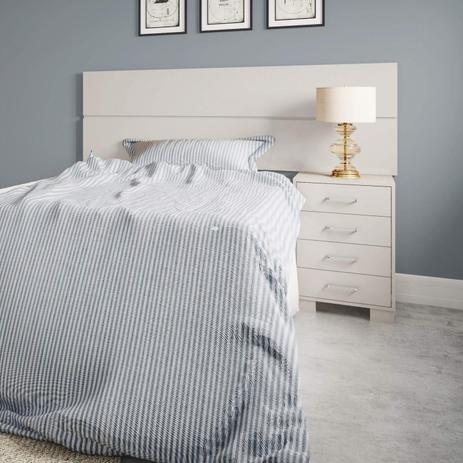 Cabeceira Barra para Cama de Casal 180cm Dalla Costa Off White Menor preço em Cabeceira Barra para Cama de Casal 180cm Dalla Costa Off White