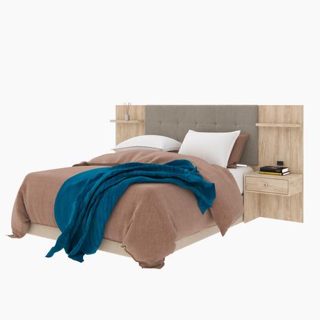 Cabeceira Box com Criado Mudo 100 Mdf Extensivel Toquio com Capitonê Cedro - Robel é boa?