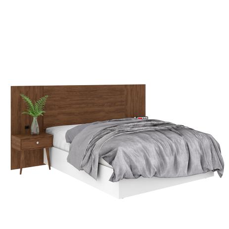 Cabeceira Box com Criado Mudo 100 Mdf Extensivel Toscana Jacarandá - Robel Menor preço em Cabeceira Box com Criado Mudo 100 Mdf Extensivel Toscana Jacarandá - Robel