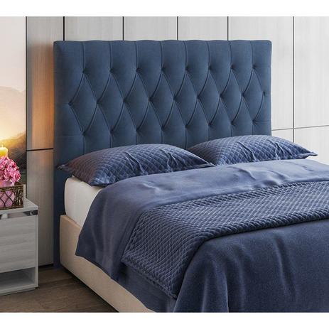 Cabeceira Box Solteiro Capitone 90 CM Suede Azul Modoval é boa?