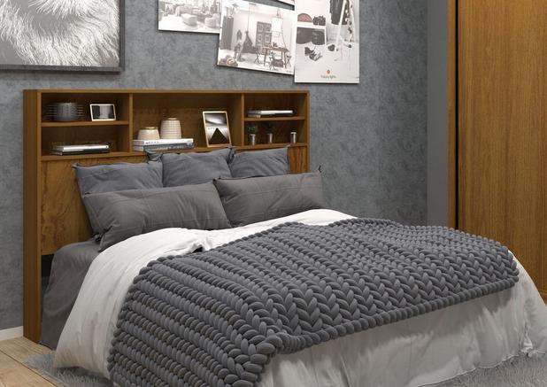 Cabeceira Cama Casal Queen 1,65 100% MDF - Cor Freijo - Luciane Móveis Menor preço em Cabeceira Cama Casal Queen 1,65 100% MDF - Cor Freijo - Luciane Móveis