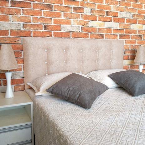 Cabeceira Casal 138  - Bello Box - Botonê Suede Bege Com Strass é boa?
