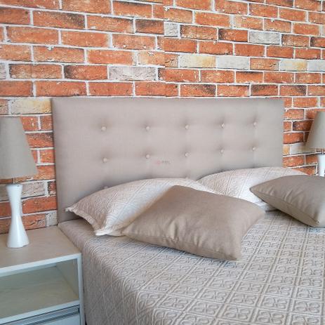 Cabeceira Casal Botonê 15 Linho Bege 140 x 60 Rbl Menor preço em Cabeceira Casal Botonê 15 Linho Bege 140 x 60 Rbl