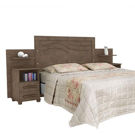 Cabeceira Casal com Criados Toronto Rústico - Luapa Menor preço em Cabeceira Casal com Criados Toronto Rústico - Luapa