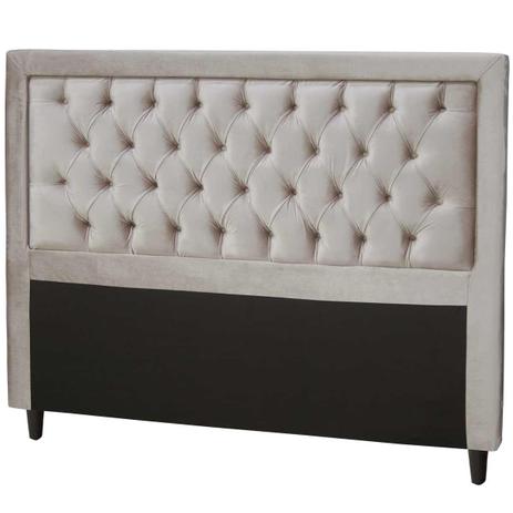 Cabeceira Casal Estofada Baronesa Suede Bege - Simbal Menor preço em Cabeceira Casal Estofada Baronesa Suede Bege - Simbal