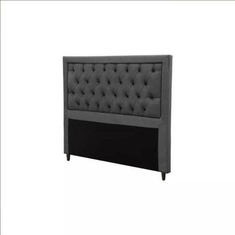 Cabeceira Casal Estofada Baronesa Suede Cinza - Simbal - Simbal Menor preço em Cabeceira Casal Estofada Baronesa Suede Cinza - Simbal - Simbal