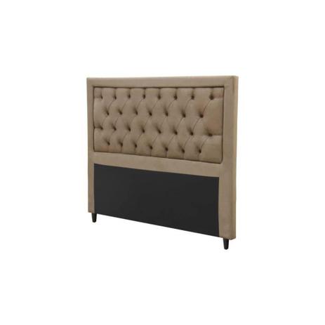 Cabeceira Casal Estofada Baronesa Suede Marrom Taupe - Simbal Menor preço em Cabeceira Casal Estofada Baronesa Suede Marrom Taupe - Simbal