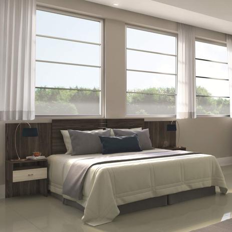 Cabeceira Casal Extensível com 2 Criados Mudos Copacabana Móveis Rimo Ébano Savana é boa?