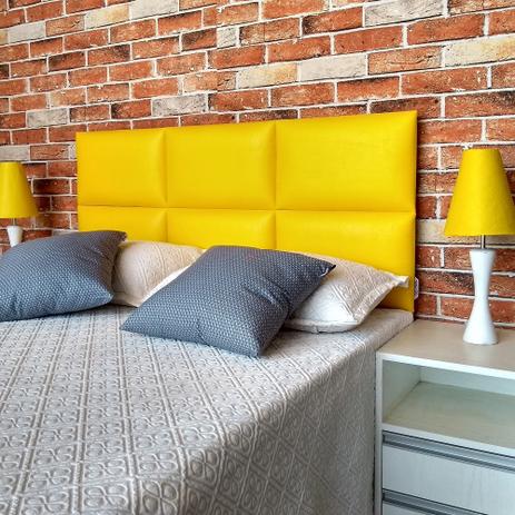 Cabeceira Casal Módulos H6 Com Pes Cama Box Amarelo 140 x 120 Rbl Menor preço em Cabeceira Casal Módulos H6 Com Pes Cama Box Amarelo 140 x 120 Rbl