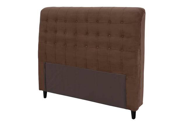 Cabeceira Dama Simbal Suede Chocolate Casal 140 cm Menor preço em Cabeceira Dama Simbal Suede Chocolate Casal 140 cm