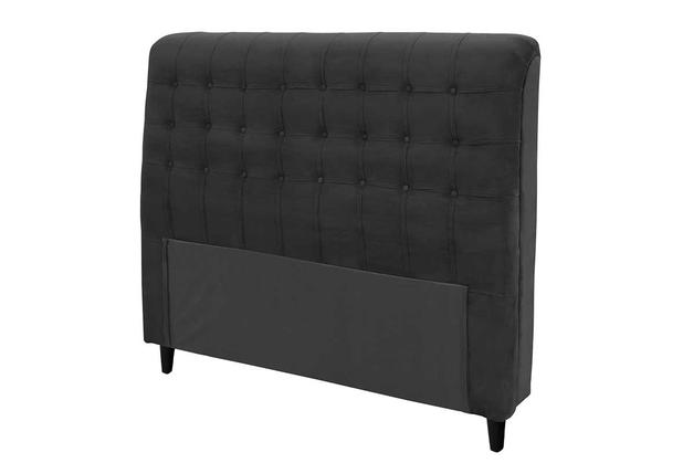 Cabeceira Dama Simbal Suede Negro Casal 140 cm Menor preço em Cabeceira Dama Simbal Suede Negro Casal 140 cm