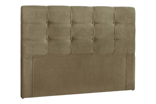 Cabeceira Dama Suede Casal 1,40m - Marrom Taupe 0030 - Simbal Menor preço em Cabeceira Dama Suede Casal 1,40m - Marrom Taupe 0030 - Simbal