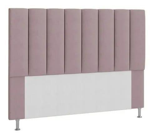 Cabeceira Estofada Carla 140CM Casal Suede Rose - D A DECOR Menor preço em Cabeceira Estofada Carla 140CM Casal Suede Rose - D A DECOR