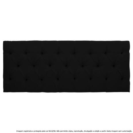 Cabeceira Estofada Painel Capitonê Preta Para Cama Box Queen 160cm - Lubrano Decor Menor preço em Cabeceira Estofada Painel Capitonê Preta Para Cama Box Queen 160cm - Lubrano Decor