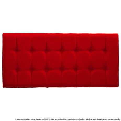 Cabeceira Estofada Painel com Pontos Vermelha Para Cama Box Casal 140cm - Lubrano decor é ruim? Cabeceira Estofada Painel com Pontos Vermelha Para Cama Box Casal 140cm - Lubrano decor é boa?