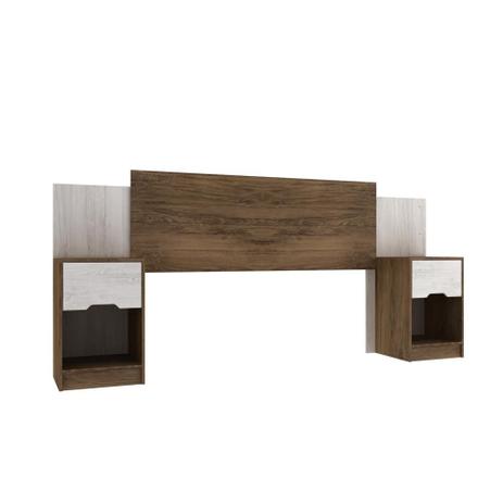 Cabeceira Extensível com 2 Criados-Mudos Cacau e Blanc - Moveis rodial é boa?