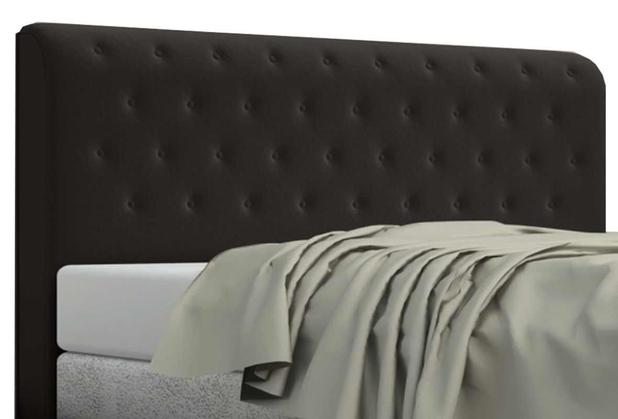 Cabeceira King Estofada Brenda 195 cm Sintético Preto - Casa chick Menor preço em Cabeceira King Estofada Brenda 195 cm Sintético Preto - Casa chick
