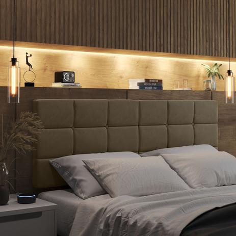 Cabeceira king size para cama box 2 metros bia bege - JL CABECEIRA -  Cabeceira Cama Box King Size - Magazine Luiza
