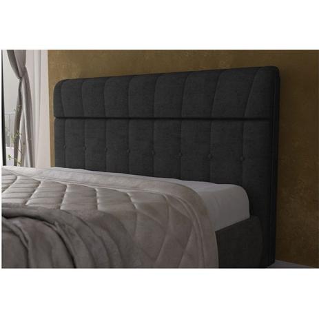 Cabeceira Madri 160 Para Cama Queen Sued Amassado Preto JS Móveis Menor preço em Cabeceira Madri 160 Para Cama Queen Sued Amassado Preto JS Móveis