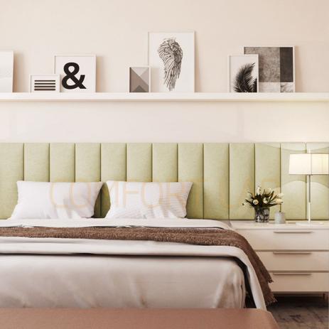 Cabeceira Modulada Adesiva king linho (10 placas) - Comfort Lar Menor preço em Cabeceira Modulada Adesiva king linho (10 placas) - Comfort Lar
