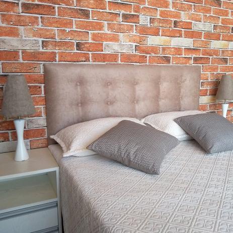 Cabeceira Painel Botonê 15 Suede Castor Queen 160 x 60 - Decorajá é ruim? Cabeceira Painel Botonê 15 Suede Castor Queen 160 x 60 - Decorajá é boa?