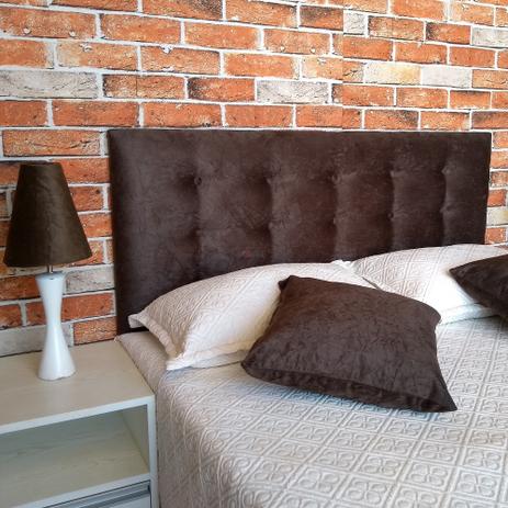 Cabeceira Painel Botonê 15 Suede Marrom Queen 160 x 60 - Decorajá é ruim? Cabeceira Painel Botonê 15 Suede Marrom Queen 160 x 60 - Decorajá é boa?