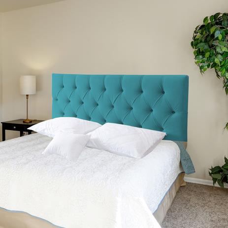 Cabeceira Painel Capitonê Luna Suede Turquesa Queen - Decorajá é ruim? Cabeceira Painel Capitonê Luna Suede Turquesa Queen - Decorajá é boa?