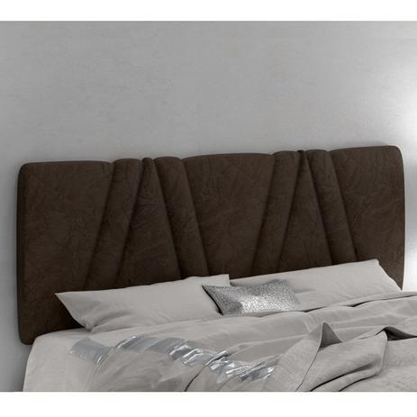 Cabeceira Painel Casal Mille 140cm Suede Amassado Marrom Mialni Movelaria - Milani movelaria Menor preço em Cabeceira Painel Casal Mille 140cm Suede Amassado Marrom Mialni Movelaria - Milani movelaria