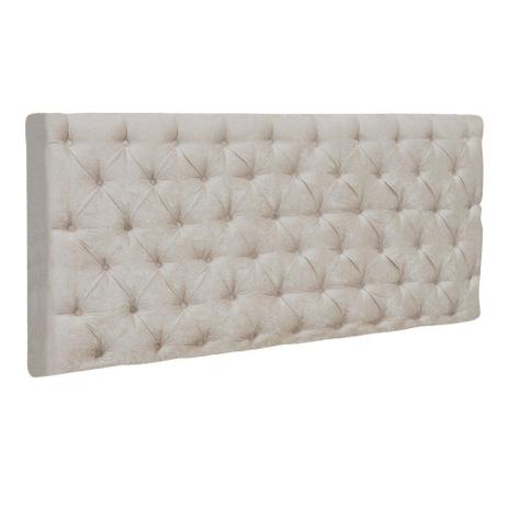Cabeceira Painel Cristal para Cama Box Casal 1,60 m Suede Natural Pena 1322 - DRossi Menor preço em Cabeceira Painel Cristal para Cama Box Casal 1,60 m Suede Natural Pena 1322 - DRossi