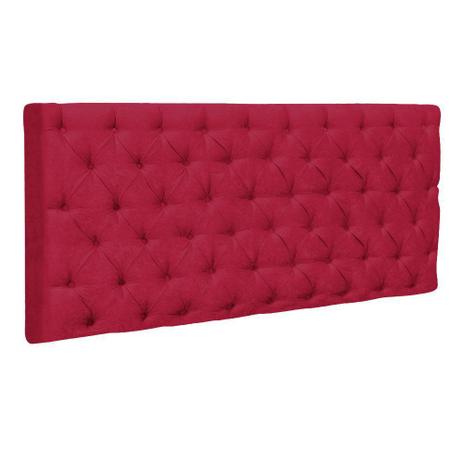 Cabeceira Painel Cristal para Cama Box Casal 1,60 m Suede Vermelho 1304 - DRossi Menor preço em Cabeceira Painel Cristal para Cama Box Casal 1,60 m Suede Vermelho 1304 - DRossi