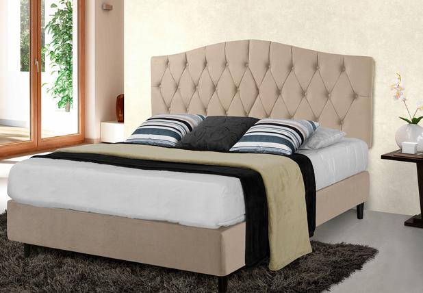 Cabeceira Painel Estofada Dubai Queen Size - Cor Bege - Konfort King Menor preço em Cabeceira Painel Estofada Dubai Queen Size - Cor Bege - Konfort King