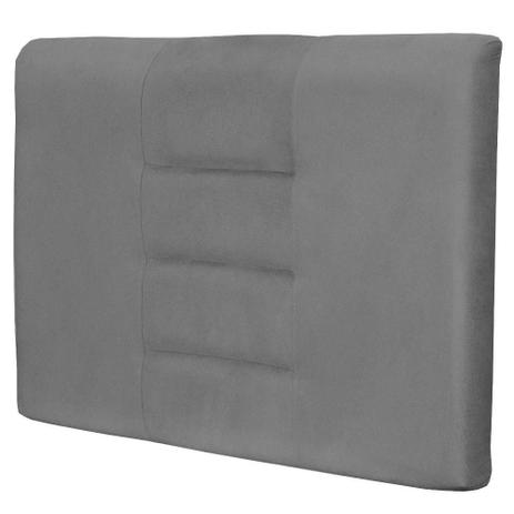 Cabeceira Painel Para Quarto Solteiro Sabrina Suede Cinza 1,00 - Lym Decor - Lymdecor é boa?