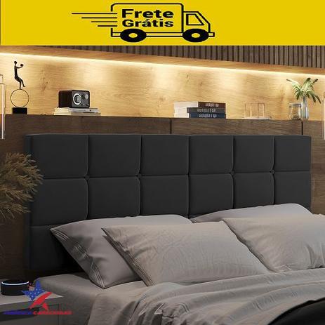 Cabeceira para cama box Casal 1.40 Cinza - America Cabeceiras MÓVEIS Menor preço em Cabeceira para cama box Casal 1.40 Cinza - America Cabeceiras MÓVEIS