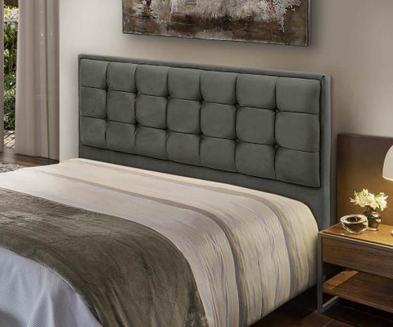 Cabeceira Para Cama Box Casal 1,60 cm Copenhague Cinza- Dobuê Menor preço em Cabeceira Para Cama Box Casal 1,60 cm Copenhague Cinza- Dobuê