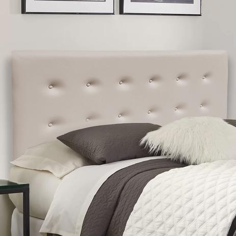 Cabeceira para Cama Box Casal Estofada Austria 1.40m Suede Areia - Estilo capitonê é boa?