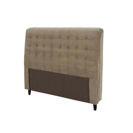 Cabeceira Para Cama Box Queen Dama 1600mm - Suede Bege - Simbal Menor preço em Cabeceira Para Cama Box Queen Dama 1600mm - Suede Bege - Simbal