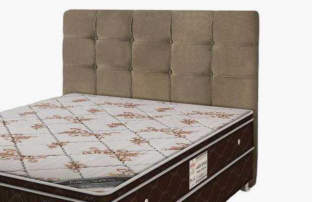 Cabeceira Para cama Box Solteiro Clean 920mm - Suede Marrom Taupe - Simbal Menor preço em Cabeceira Para cama Box Solteiro Clean 920mm - Suede Marrom Taupe - Simbal