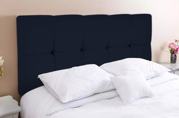 Cabeceira para Cama Queen Estofada Box Nina 1.60m Suede Azul Escuro - Estilo capitonê é boa?