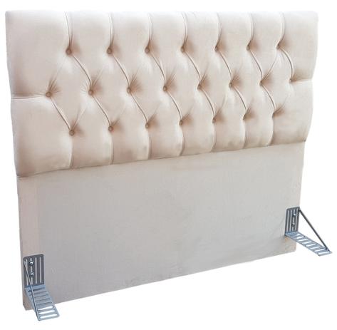 Cabeceira para Cama Queen Estofada Box Paris Bege - Estilo Menor preço em Cabeceira para Cama Queen Estofada Box Paris Bege - Estilo