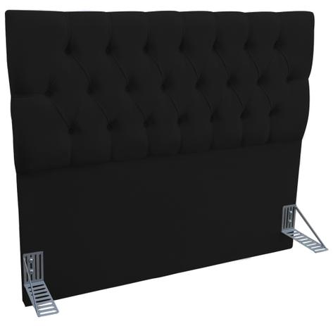 Cabeceira para Cama Queen Estofada Box Paris Courino Preto - Estilo Menor preço em Cabeceira para Cama Queen Estofada Box Paris Courino Preto - Estilo