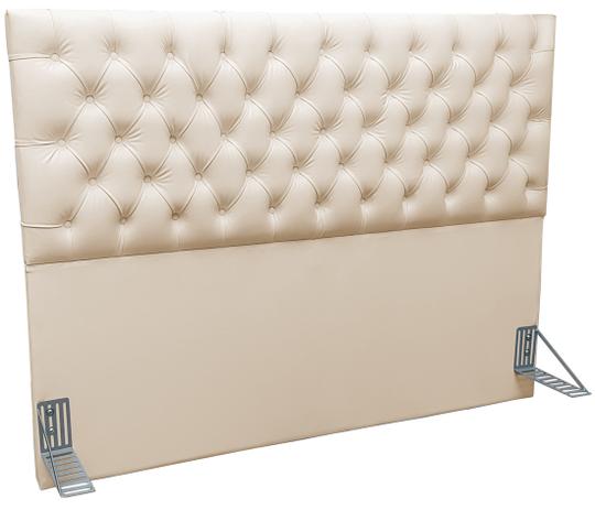 Cabeceira para Cama Queen Estofada Box Roma Bege - Estilo Menor preço em Cabeceira para Cama Queen Estofada Box Roma Bege - Estilo
