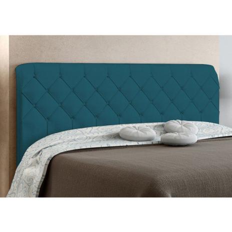 Cabeceira Paris Cama Box Queen 160 cm Suede Texturizado Azul - JS Móveis é boa?